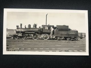 Antique Canadian Pacific Railroad Train Engine Locomotive No.  158 Photo