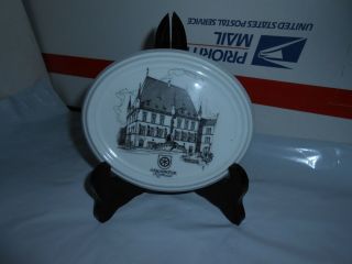 Rare Vtg Porcelain Wall Plaque Osnabruck Rathaus Germany Gothic Style Town Hall