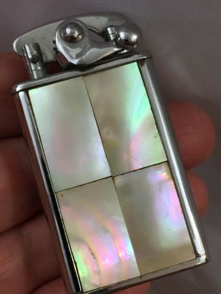 Colibri Kick Start Pocket Lighter With Mother If Pearl Decoration - Tall Model