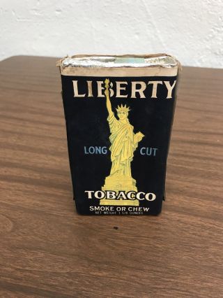 Rare Liberty Long Cut Tobacco Pack Smoke Or Chew American Tobacco Co