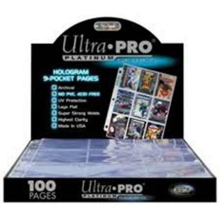 Ultra Pro Platinum 9 Card Pocket Pages X30 Sleeves Trading Cards