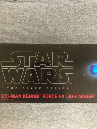 Rare Hasbro Star Wars Black Series Lightsaber Force Fx Obi - Wan