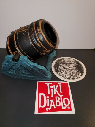 Undertow Cannon Tiki Mug Limited Edition.  Only 150 Made,  Bonus Tiki Mug