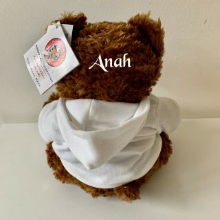 Hard Rock Cafe Kuwait White Hoodie Teddy Bear Collectable 2