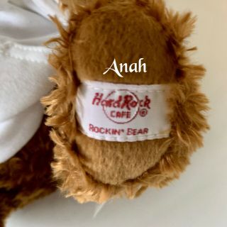 Hard Rock Cafe Kuwait White Hoodie Teddy Bear Collectable 3