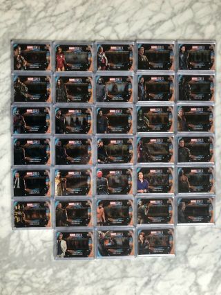 2019 Upper Deck Marvel Studios First 10 Years Complete Film Cel Set 33 Cards Ssp