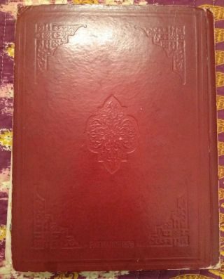 Antique VICTORIAN SCRAPBOOK Album with Trade Cards Die Cuts Ephemera 1800 ' s 3