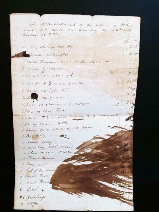 Slave Appraisal Document Dated September 26,  1833
