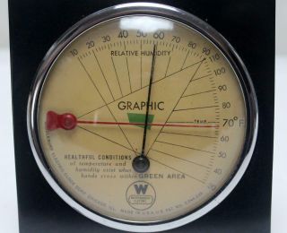 1936 Westinghouse Electric Humidity & Temperature Gauge by Middlebury Clock Corp 5