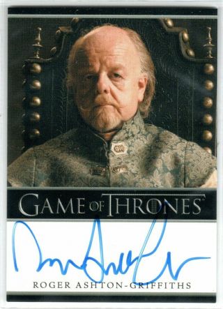 Game Of Thrones Season 4 Roger Ashton - Griffiths As Mace Tyrell Autograph Limited