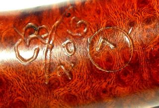 Grant BATSON Acorn Pipe Phenomenal Birds Eye & Cross Grain Hand Carved USA 8