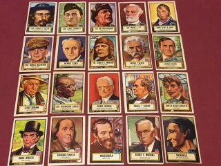 LOOK N SEE 135 CARDS COMPLETE SET Presidents Heroes Generals Babe Ruth 2