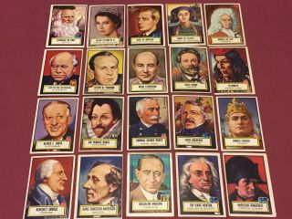 LOOK N SEE 135 CARDS COMPLETE SET Presidents Heroes Generals Babe Ruth 3