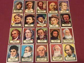 LOOK N SEE 135 CARDS COMPLETE SET Presidents Heroes Generals Babe Ruth 4