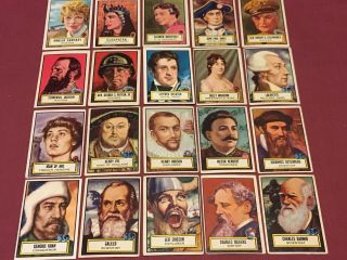 LOOK N SEE 135 CARDS COMPLETE SET Presidents Heroes Generals Babe Ruth 6