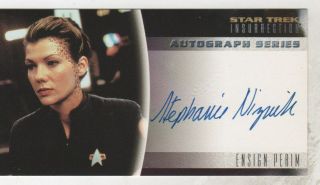 Star Trek Insurrection Stephanie Niznik As Ensign Perim Autograph A13