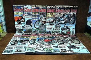 (12) American Iron Motorcycle Magazines Complete Year 2015