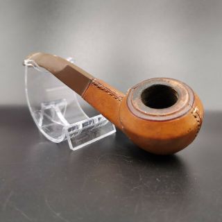 Vintage Smoking Pipe Leather Made In France