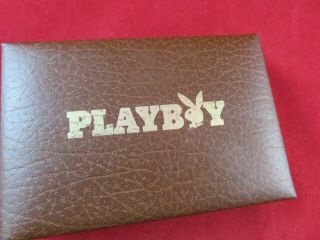 Playboy Vip Playing Cards Boxed Double Deck Attractive Leather - Like Box