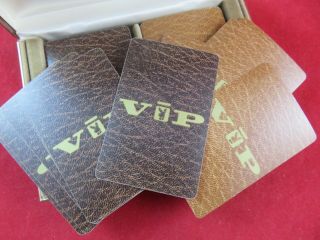 Playboy VIP Playing Cards Boxed Double Deck Attractive Leather - like Box 3