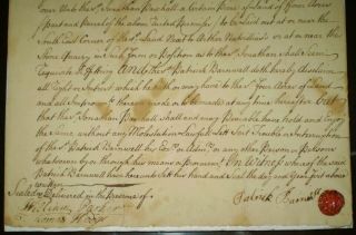 RARE,  1744,  COLONIAL PA INDENTURE,  DELAWARE COUNTY PENNSYLVANIA,  CHESTER COUNTY 4