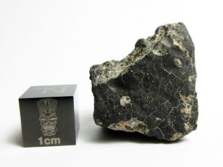 Allende Cv3 Meteorite 10.  09g Fresh Fragrant Fragment W/ Fusion Crust