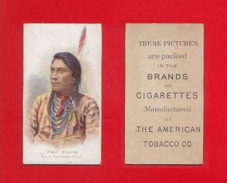 1895 A.  T.  C.  - T421 Savage Chiefs And Rulers - Hail Stone Vg,
