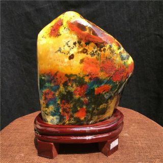 8.  8lb Natural Balin Stone Crystal Mineral Specimen Healing,  Stand Hot3330