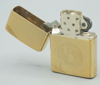 1932 - 1982 Commemorative Brass Zippo 50 Years & Glowing Stronger Lighter 372