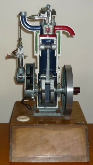 Vintage Model Single Cylinder Engine Student Cutaway Model