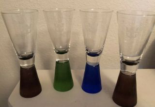 Royal Caribbean Vintage Set Of 4 Shot Glasses | Assorted Colors
