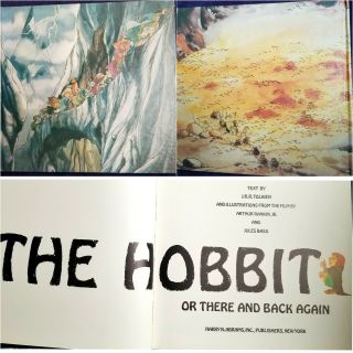 Vintage Hc The Hobbit By Jrr Tolkien 1977 Illustrated Edition Abrams Rankin Bass
