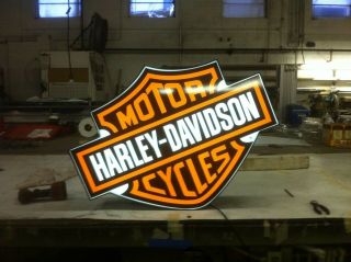 Harley Bar and Shield Lighted Sign 2