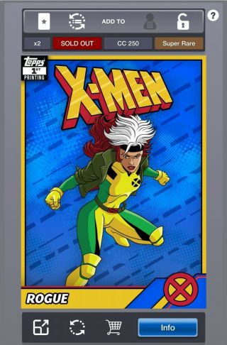 Marvel Topps Collect Retro X - Men First 1st Printing Rogue