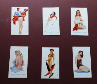 Pin Up Girls " Ask For Allman " Issued 1953 By Allman Set 12