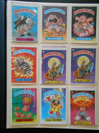 1985 Topps Garbage Pail Kids Series 1 88 Card Set (centered)