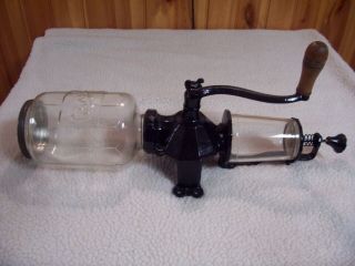 Arcade Crystal 4 Wall Mount Coffee Grinder/catch Cup Not Orig.  /excellent Cond