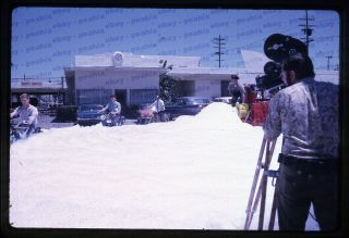 (634) Vintage 1968 35mm Slide Photo Honda Motorcycle San Diego Tv Ad Shoot