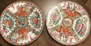 Vintage Japanese Porcelain Ware Acf Plate Hand Decorated In Hong Kong