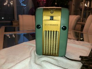 Westinghouse Refrigerator Radio H - 125 Color,  Parts,  And Carrying Case