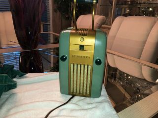 Westinghouse Refrigerator Radio H - 125 Color,  Parts,  and Carrying Case 7