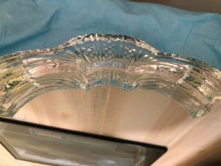 Large Mirrored Vanity Tray Oval Shaped with Crystal Glass Handles & Trim 5