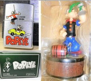 Popeye Zippo & Music Box Figure Mib No.  0291 Rare1998  72190139