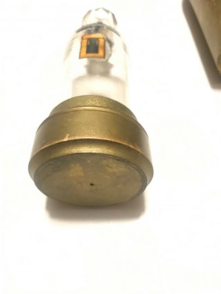 Vintage COTY Chypre De Coty Perfume Bottle Mortar Shell Shape Wood Glass France 5