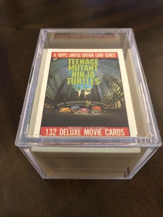 . Teenage Mutant Ninja Turtles Movie 1 By Topps 1990.  132 Cards & 11 Stickers.