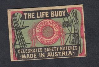 Ae Old Matchbox Label Austria Pppp14 Thelife Buoy