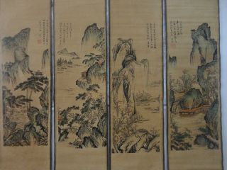 Old Chinese Collection“shan Shuei Hua " Painting & Scroll 唐寅 - 山水画