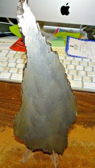 Slice Of Campo Del Cielo Meteorite Slab,  252 Gms.  6 Pounds Stand