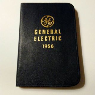 Vintage 1956 General Electric Diary Data Booklet