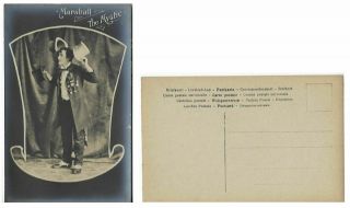 Marshall The Mystic Postcard - Magician & Hat Juggler - Ca 1910s/20s - V.  Fine - Pp